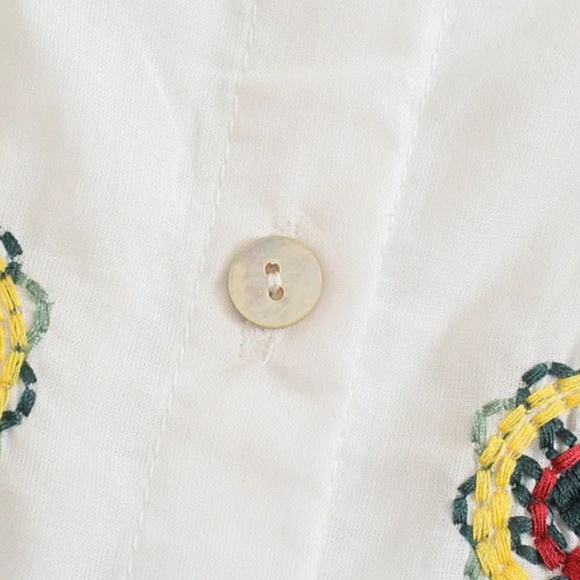 Boho Floral Embroidered Stretchy Waist Ruffle Mini Skirt - Picture 13 of 14